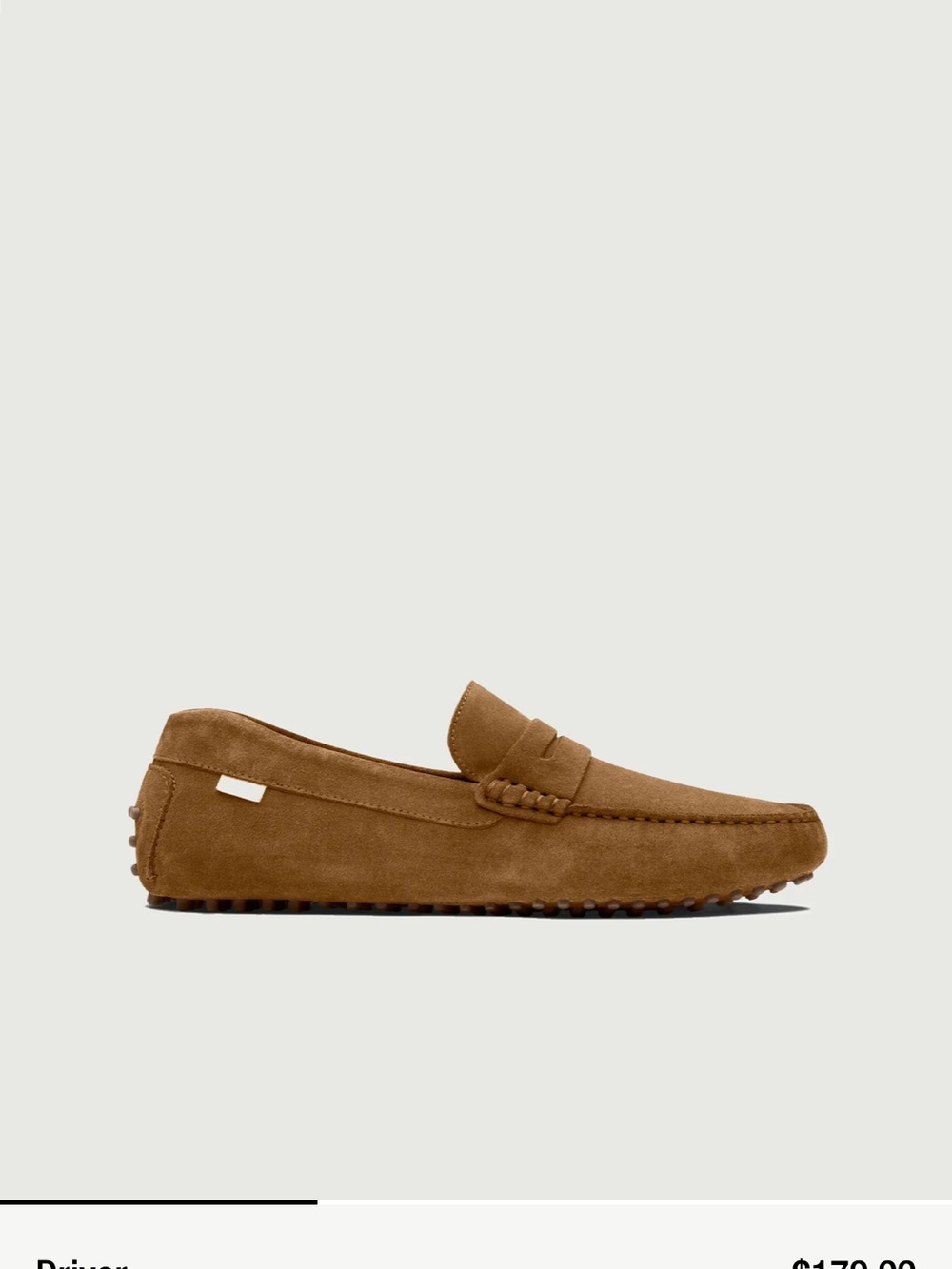 Oliver Cabell Tan Suede Penny Loafers